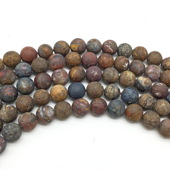 8mm Matte Pietersite Beads, Round Gemstone Beads, Wholesale Beads