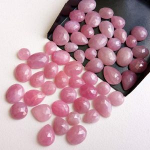 8-14mm Pink Sapphire Rose Cut Cabochons, 5 Pcs Natural Mix Shape Pink Sapphire Flat Back Cabochons, Loose Pink Sapphire for Ring – PDG238 | Natural genuine stones & crystals in various shapes & sizes. Buy raw cut, tumbled, or polished gemstones for making jewelry or crystal healing energy vibration raising reiki stones. #crystals #gemstones #crystalhealing #crystalsandgemstones #energyhealing #affiliate #ad