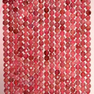 Shop Pink Tourmaline Beads! 2MM Pink Tourmaline Gemstone Rubylite Grade AAA Micro Faceted Round Loose Beads 15.5 inch Full Strand (80007153-A244) | Natural genuine beads Pink Tourmaline beads for beading and jewelry making.  #jewelry #beads #beadedjewelry #diyjewelry #jewelrymaking #beadstore #beading #affiliate #ad