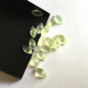 Shop Prehnite Cabochons! 18 Pieces 10x5mm Prehnite Marquise Shaped Green Color Smooth Loose Cabochons For Making Jewelry SKU-PR1 | Natural genuine stones & crystals in various shapes & sizes. Buy raw cut, tumbled, or polished gemstones for making jewelry or crystal healing energy vibration raising reiki stones. #crystals #gemstones #crystalhealing #crystalsandgemstones #energyhealing #affiliate #ad