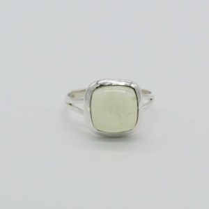 Shop Prehnite Rings! Natural Prehnite Ring, Sterling Silver Ring, Women Rings, Prehnite Jewelry, Gemstone Ring, Jewelry For Wife, Holiday Rings, Christmas Gift. | Natural genuine Prehnite rings, simple unique handcrafted gemstone rings. #rings #jewelry #shopping #gift #handmade #fashion #style #affiliate #ad