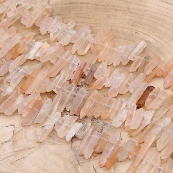 Natural Raw Crystals Quartz Point Beads,high Quality Crystals Point Beads,top Drilled Crystals Quartz Beads,necklaces Crystals Jewelry Beads