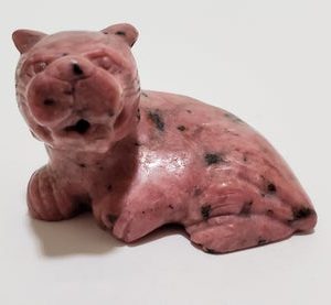 Shop Raw & Rough Rhodonite Stones! Hand Carved Pink Rhodonite Tiger Collectors Specimen Decorative Great For Tiger Lover Handmade Tiger Sculpture Hand Carved Natural Rhodonite | Natural genuine stones & crystals in various shapes & sizes. Buy raw cut, tumbled, or polished gemstones for making jewelry or crystal healing energy vibration raising reiki stones. #crystals #gemstones #crystalhealing #crystalsandgemstones #energyhealing #affiliate #ad