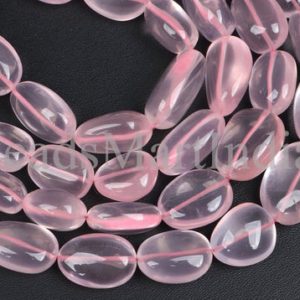 Shop Rose Quartz Chip & Nugget Beads! Rose Quartz Smooth Nugget Natural Beads, 9×10.50-13×19.50mm Plain Nugget Beads, Rose Quartz Smooth Beads,Rose Quartz Plain Beads | Natural genuine chip Rose Quartz beads for beading and jewelry making.  #jewelry #beads #beadedjewelry #diyjewelry #jewelrymaking #beadstore #beading #affiliate #ad