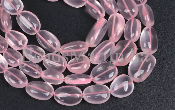 Rose Quartz Smooth Nugget Natural Beads, 9x10.50-13x19.50mm Plain Nugget Beads, Rose Quartz Smooth Beads,rose Quartz Plain Beads