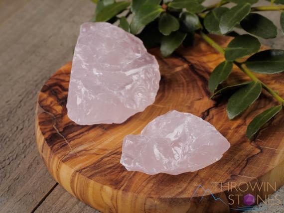 Raw Rose Quartz Crystal - Large Crystals, Metaphysical, Home Decor, Raw Crystals And Stones, E1446