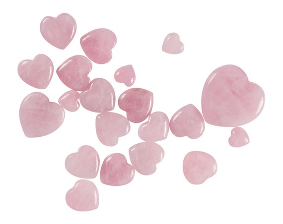 Rose Quartz Heart, Rose Quartz Pocket Stone, Healing Crystals And Stones, Reiki And Chakra Healing