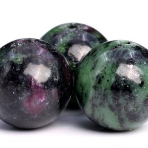 Shop Ruby Zoisite Round Beads! Genuine Natural Ruby Zoisite Gemstone Beads 12mm Green And Black Round Aa Quality Loose Beads (103855) | Natural genuine round Ruby Zoisite beads for beading and jewelry making.  #jewelry #beads #beadedjewelry #diyjewelry #jewelrymaking #beadstore #beading #affiliate #ad