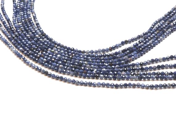 Small Sapphire Beads,sapphire Stone,september Birthstone Beads,diy Beads,natural Sapphire Beads,precious Gemstone Beads - 16" Full Strand