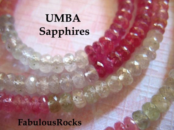 10-50 Pcs /  Umba Sapphire Gemstone Beads Rondelles / Shaded Pink & Platinum Gray, Aaa, 4-4.5 Mm / September Birthstone Roundels Tr S Solo