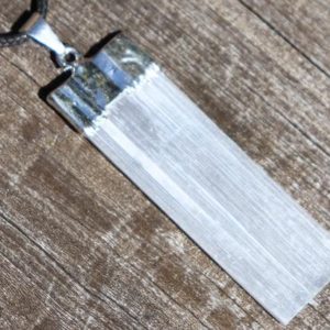 Shop Selenite Necklaces! Unisex Selenite Healing Stone Necklace! | Natural genuine Selenite necklaces. Buy crystal jewelry, handmade handcrafted artisan jewelry for women.  Unique handmade gift ideas. #jewelry #beadednecklaces #beadedjewelry #gift #shopping #handmadejewelry #fashion #style #product #necklaces #affiliate #ad
