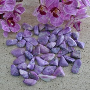 2 Sugilite Tumbled Stones, Polished Sugilite from South Africa. Some with Gel, Small, Please Read Description | Natural genuine stones & crystals in various shapes & sizes. Buy raw cut, tumbled, or polished gemstones for making jewelry or crystal healing energy vibration raising reiki stones. #crystals #gemstones #crystalhealing #crystalsandgemstones #energyhealing #affiliate #ad
