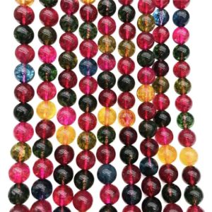 Shop Tourmaline Round Beads! 8mm Tourmaline Quartz Beads, Round Gemstone Beads, Wholesale Beads | Natural genuine round Tourmaline beads for beading and jewelry making.  #jewelry #beads #beadedjewelry #diyjewelry #jewelrymaking #beadstore #beading #affiliate #ad
