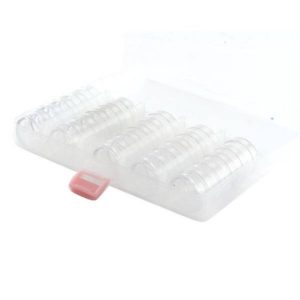 Shop Storage for Beading Supplies! 1 , 5 or 10 Storage box with 25 round boxes solid transparent plexiglass (ideal for storing pearls) – Ref: 2148 | Shop jewelry making and beading supplies, tools & findings for DIY jewelry making and crafts. #jewelrymaking #diyjewelry #jewelrycrafts #jewelrysupplies #beading #affiliate #ad