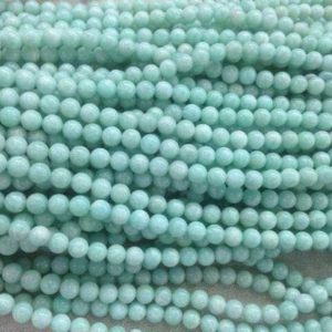 Shop Amazonite Round Beads! Special Offer Genuine Amazonite Green 8mm Round Natural Gemstone Loose Grade A Beads 15 inch | Natural genuine round Amazonite beads for beading and jewelry making.  #jewelry #beads #beadedjewelry #diyjewelry #jewelrymaking #beadstore #beading #affiliate #ad