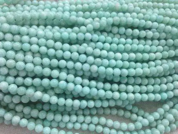 Special Offer Genuine Amazonite Green 8mm Round Natural Gemstone Loose Grade A Beads 15 Inch
