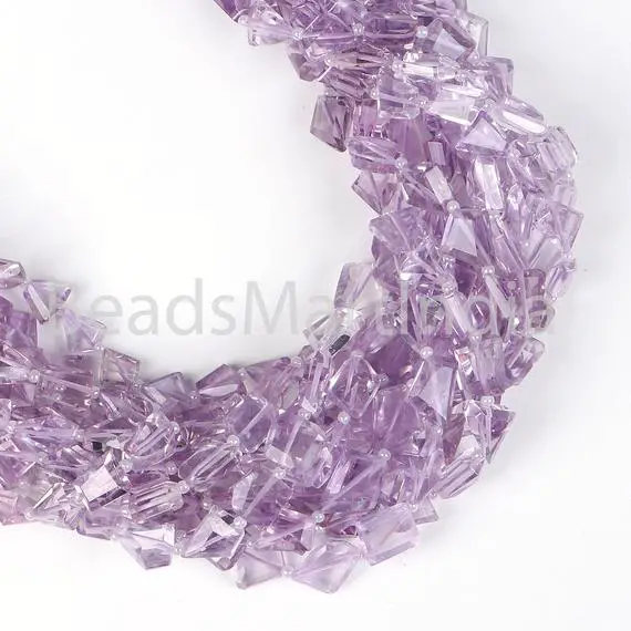 Pink Amethyst Faceted Nugget Fancy Beads, Amethyst Nugget Beads, 5x6-7x8 Mm Amethyst Faceted Nuggets Beads, Amethyst Beads, Pink Amethyst