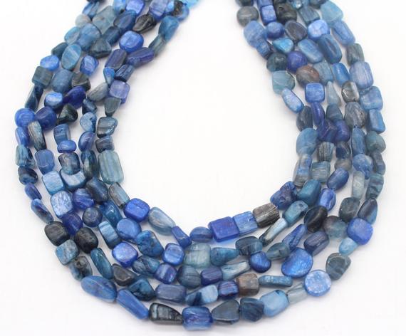 6-8mm Nugget  Blue Apatite Beads ,irregular Blue Apatite Beads ,natural Loose Semi Precious,diy Jewelry Design For Bracelet-16-nst1220-21