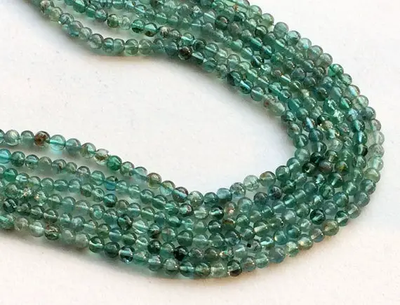 4-4.5mm Green Apatite Plain Balls, Green Apatite Plain Round Beads, Green Apatite Plain Ball Beads For Jewelry (1st To 5st Option) - Rama139