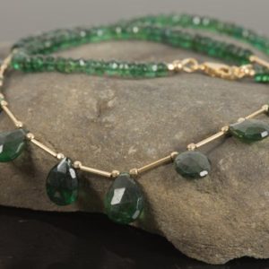 Shop Apatite Necklaces! Green Apatite Necklace, Depp Green Apatite Natural Gemstone Necklace with Gold Filled Accents, Special gift for her | Natural genuine Apatite necklaces. Buy crystal jewelry, handmade handcrafted artisan jewelry for women.  Unique handmade gift ideas. #jewelry #beadednecklaces #beadedjewelry #gift #shopping #handmadejewelry #fashion #style #product #necklaces #affiliate #ad