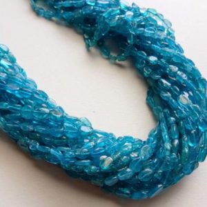 Shop Apatite Bead Shapes! 4.5-5mm Apatite Plain Oval Beads, Natural Neon Apatite Stone, Neon Apatite For Necklace, 3 Strands Blue Apatite Oval Beads, 13 Inch – PDG231 | Natural genuine other-shape Apatite beads for beading and jewelry making.  #jewelry #beads #beadedjewelry #diyjewelry #jewelrymaking #beadstore #beading #affiliate #ad