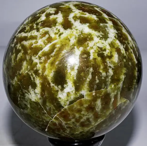 Yellow Apatite Sphere 3.6" In Diameter 2.20 Pounds
