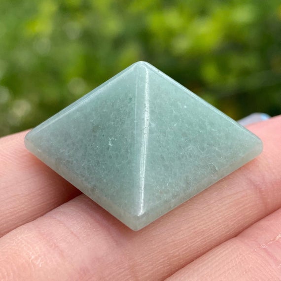 Green Aventurine Pyramid, Green Aventurine Point, Points, Crystal Pyramid, Aventurine Pyramids, Power Point, Grid Point, Mini Pyramid