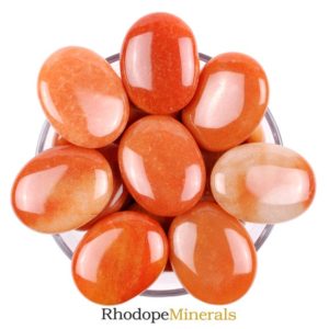 Shop Tumbled Aventurine Crystals & Pocket Stones! One Red Aventurine Palm Stone, Red Aventurine Palm Stones, Red Aventurine Smooth Stones, Red Aventurine Palm Smooth Tumbled STones, Gift | Natural genuine stones & crystals in various shapes & sizes. Buy raw cut, tumbled, or polished gemstones for making jewelry or crystal healing energy vibration raising reiki stones. #crystals #gemstones #crystalhealing #crystalsandgemstones #energyhealing #affiliate #ad