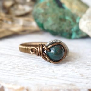 Shop Men's Gemstone Rings! Bloodstone Ring, Mens Ring, Gemstone Ring, 1st Anniversary Gift, for Husband | Natural genuine Agate mens fashion rings, simple unique handcrafted gemstone men's rings, gifts for men. Anillos hombre. #rings #jewelry #crystaljewelry #gemstonejewelry #handmadejewelry #affiliate #ad