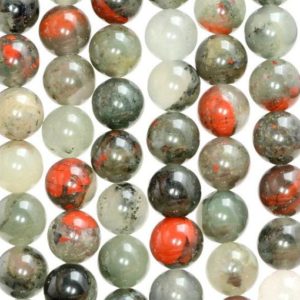 Shop Bloodstone Round Beads! 4mm Blood Stone Gemstone Grade AA Red Round Loose Beads 15 inch Full Strand (80005946-M36) | Natural genuine round Bloodstone beads for beading and jewelry making.  #jewelry #beads #beadedjewelry #diyjewelry #jewelrymaking #beadstore #beading #affiliate #ad