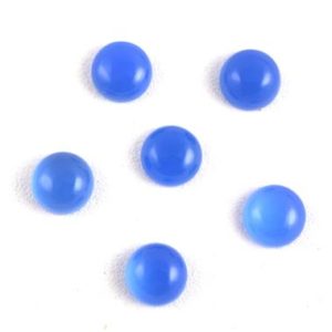 Shop Blue Chalcedony Beads! CHRISTMAS SALE 3 Pair Dark Sky Blue Chalcedony Cabochons,Flat Back Cabs,Sky Blue Cabochons,loose cabochons,Round Chalcedony,Smooth Cabochon. | Natural genuine beads Blue Chalcedony beads for beading and jewelry making.  #jewelry #beads #beadedjewelry #diyjewelry #jewelrymaking #beadstore #beading #affiliate #ad
