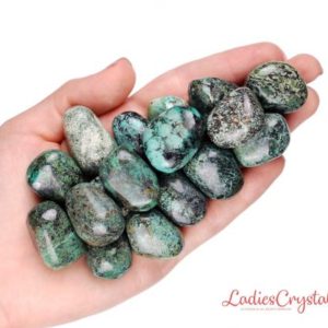 Shop Tumbled Chrysocolla Crystals & Pocket Stones! Chrysocolla Tumbled Stone, Chrysocolla, Tumbled Stones, Stones, Crystals, Rocks, Gifts, Gemstones, Zodiac Crystals, Healing Crystals, Gems | Natural genuine stones & crystals in various shapes & sizes. Buy raw cut, tumbled, or polished gemstones for making jewelry or crystal healing energy vibration raising reiki stones. #crystals #gemstones #crystalhealing #crystalsandgemstones #energyhealing #affiliate #ad