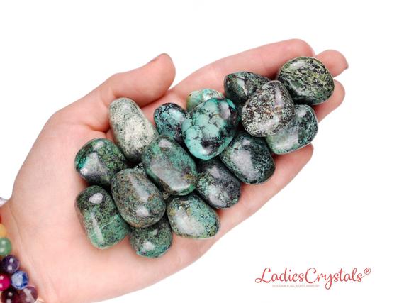 Chrysocolla Tumbled Stone, Chrysocolla, Tumbled Stones, Stones, Crystals, Rocks, Gifts, Gemstones, Zodiac Crystals, Healing Crystals, Gems