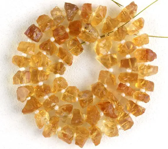 Aaa Quality 50 Pieces Natural Citrine Rough,drilled Gemstone,6-8 Mm Approx,citrine Rough,natural Rough,making Jewelry,wholesale Price