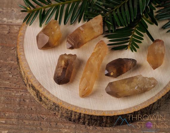 Raw Citrine Crystal Point - Facet Grade - Untreated Citrine, Natural Citrine Point,  Healing Crystal, Jewelry Making, E0424