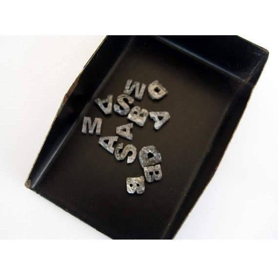 5mm Monogram Initials, Personalized Jewelry, Diamond Initials, Laser Cut, Natural Diamond, Rough Diamond, Raw Diamond (1pc To 5pc Option)