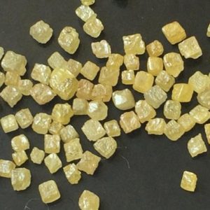 Shop Diamond Bead Shapes! 1-2mm Yellow Perfect Cube Rough Diamonds, Tiny Undrilled Natural Yellow Raw Diamond Box Bead, Loose Raw Uncut Diamond Cubes (1Ct To 5Ct) | Natural genuine other-shape Diamond beads for beading and jewelry making.  #jewelry #beads #beadedjewelry #diyjewelry #jewelrymaking #beadstore #beading #affiliate #ad