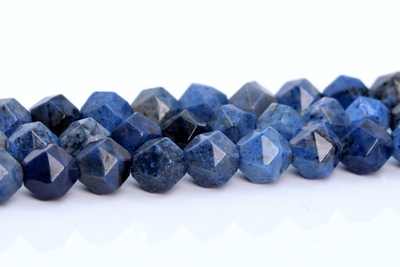 Blue Dumortierite Beads Star Cut Faceted Grade Aaa Genuine Natural Gemstone Loose Beads 6mm 8mm 10mm Bulk Lot Options