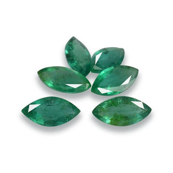 Natural Emerald Marquise 8x4x2.3 Mm Loose Gemstone - 100% Natural Green Brazilian Emerald Gemstone