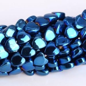 Shop Hematite Bead Shapes! 4MM Blue Hematite Beads Heart Grade AAA Natural Gemstone Full Strand Loose Beads 15.5" BULK LOT 1,3,5,10 and 50 (104679-1277) | Natural genuine other-shape Hematite beads for beading and jewelry making.  #jewelry #beads #beadedjewelry #diyjewelry #jewelrymaking #beadstore #beading #affiliate #ad