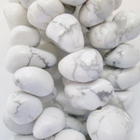 Genuine White Howlite Beads - Approx. 11 Mm Gemstone Beads - Strand 16", 57 Beads