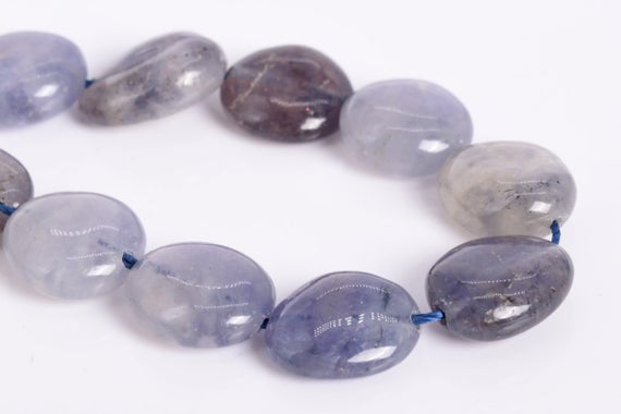 8-10mm Light Color Iolite Beads Pebble Nugget Grade A Genuine Natural Gemstone Half Strand Loose Beads 7.5" Bulk Lot Options (108034h-2618)