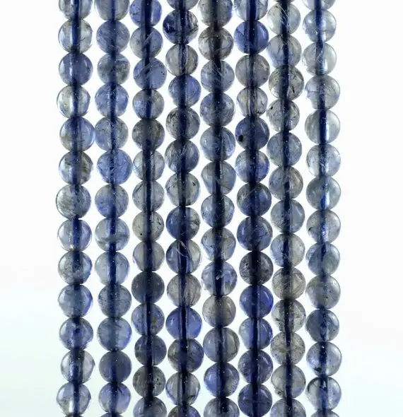 3mm Bermudan Blue Iolite Gemstone Grade Aaa Round Loose Beads 16 Inch Full Strand (90186109-832)