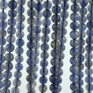 Shop Iolite Round Beads! 6-7mm Bermudan Blue Iolite Gemstone Grade AAA Round Loose Beads 16 inch Full Strand (90186116-832) | Natural genuine round Iolite beads for beading and jewelry making.  #jewelry #beads #beadedjewelry #diyjewelry #jewelrymaking #beadstore #beading #affiliate #ad