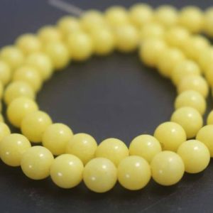 Shop Jade Round Beads! Yellow Mountain Jade Beads,Candy Jade Beads,4mm/6mm/8mm/10mm/12mm Smooth and Round  Beads,15 inches one starand | Natural genuine round Jade beads for beading and jewelry making.  #jewelry #beads #beadedjewelry #diyjewelry #jewelrymaking #beadstore #beading #affiliate #ad
