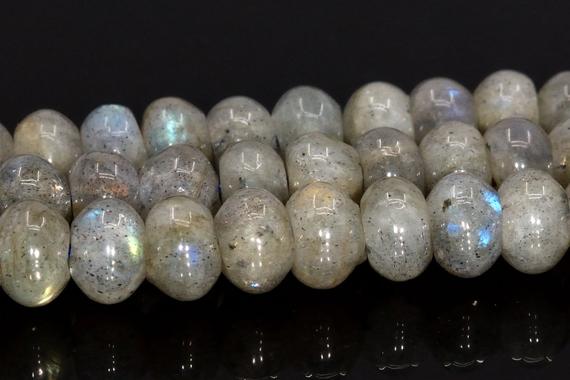 6x4mm Gray Labradorite Beads Grade Aa Genuine Natural Gemstone Full Strand Rondelle Loose Beads 15" Bulk Lot 1,3,5,10 And 50 (105029-1396)