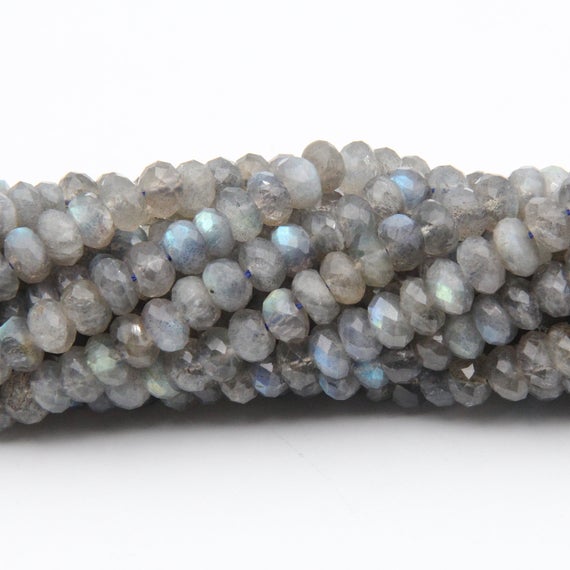 Labradorite Rondelle Beads.smooth Polish Rondelle Beads,good Quality Stone Rondelle Beads,4x5mm/5x8mm Labradorite Rondelle Gemstone Beads.