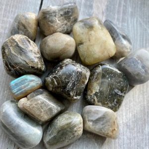 Shop Tumbled Labradorite Crystals & Pocket Stones! Labradorite Tumbled Stone | Rainbow Flash| Natural Gemstone Crystal | Natural genuine stones & crystals in various shapes & sizes. Buy raw cut, tumbled, or polished gemstones for making jewelry or crystal healing energy vibration raising reiki stones. #crystals #gemstones #crystalhealing #crystalsandgemstones #energyhealing #affiliate #ad