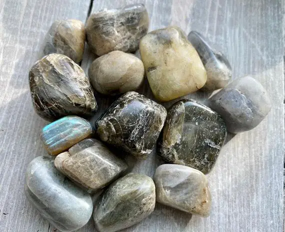 Labradorite Tumbled Stone | Rainbow Flash| Natural Gemstone Crystal