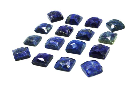Lapis Lazuli Cabochon,lapis Gemstone,semiprecious Stones,september Birthstone,square Gemstone,square Cut,cushion Cut - Aa Quality